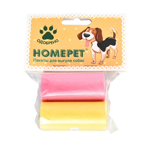 HOMEPET 2 х 20 шт пакеты для выгула собак