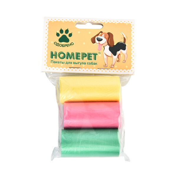 HOMEPET 3 х 20 шт пакеты для выгула собак