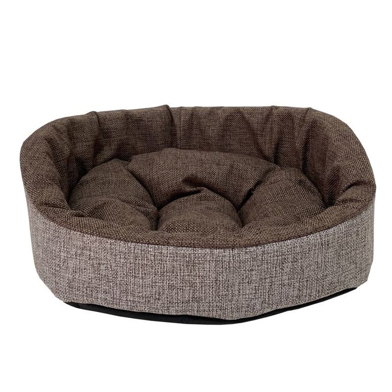 HOMEPET Жаккард Wool №1 43 см х 38 см х 15 см диванчик коричневый для домашних животных