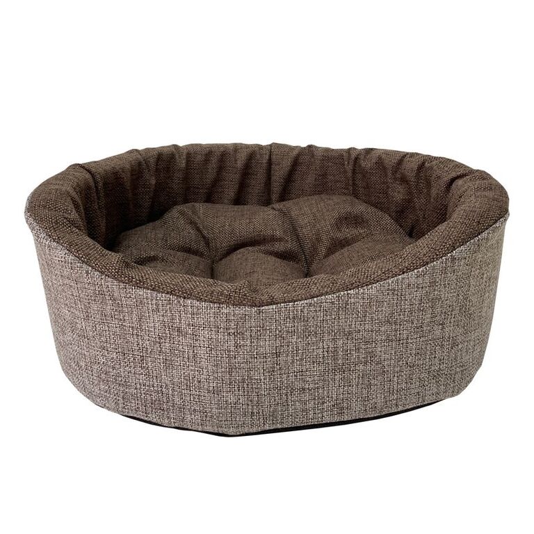 HOMEPET Жаккард Wool №1 43 см х 38 см х 15 см лежак коричневый для домашних животных