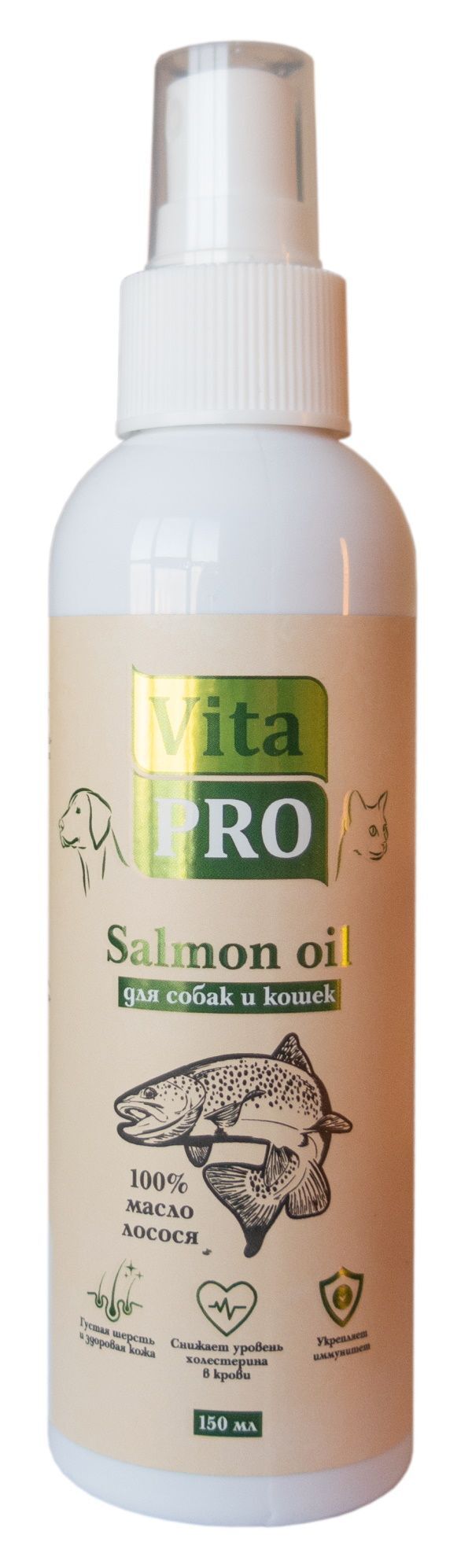 Vita Pro Salmon oil 150 мл масло лосося 100% 1х15